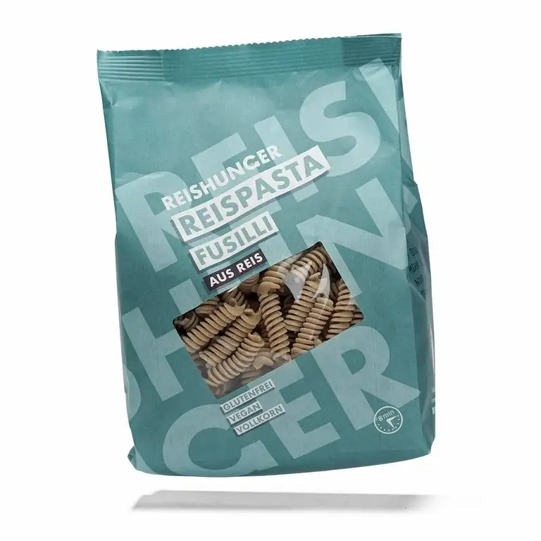 Reishunger Glutenfreie Fusili Reispasta aus Vollkornreis (10 x 400g) - Auch als Spaghetti & Penne, als Probiersets und in vielen Größen erhältlich - Auch bei Zöliakie geeignet