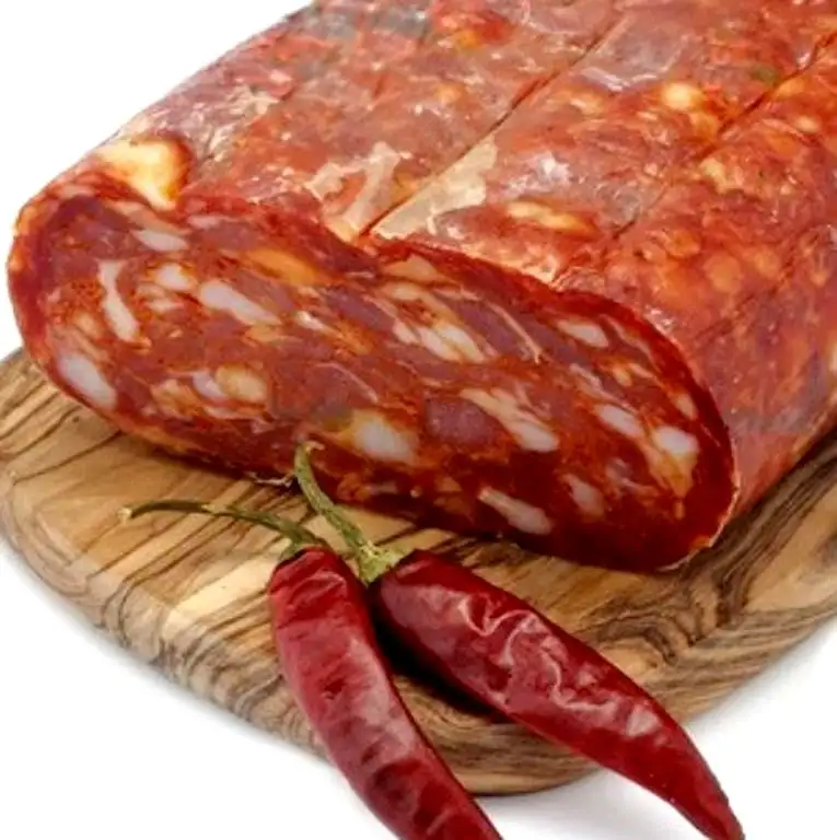 Spianata Schiacciata Piccante Kalabrischen Scharf Salami Salame aus Kalabrien Italienische Aufschnitt Kalabrische Wurst 400GR VON Sfizi di Calabria
