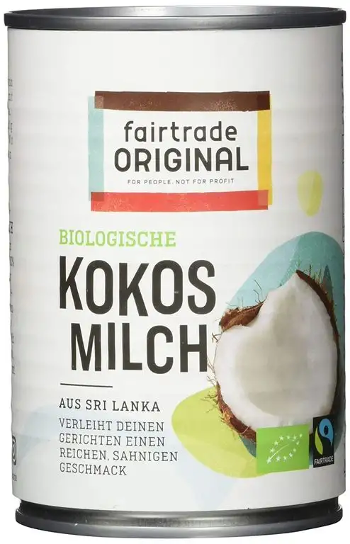 Fairtrade Original Biologische Kokosmilch FAIRTRADE, 400 ml