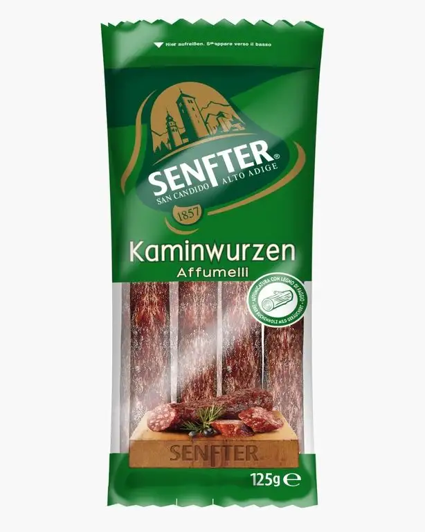 Südtiroler Kaminwurzen Senfter 2 Stück - 125 gr.