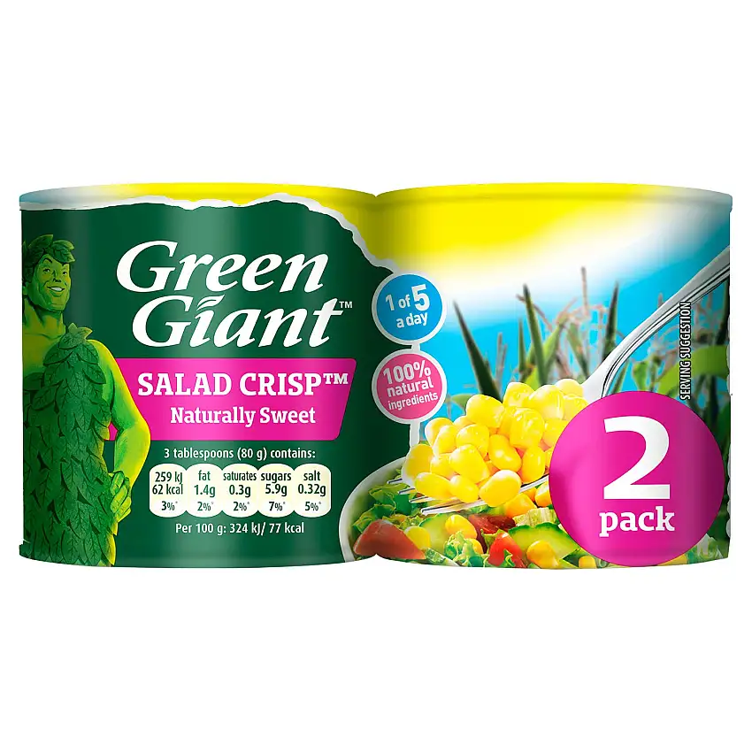 Green Giant Salad Crisp Zuckermais, 2 x 150 g, 2 Stück