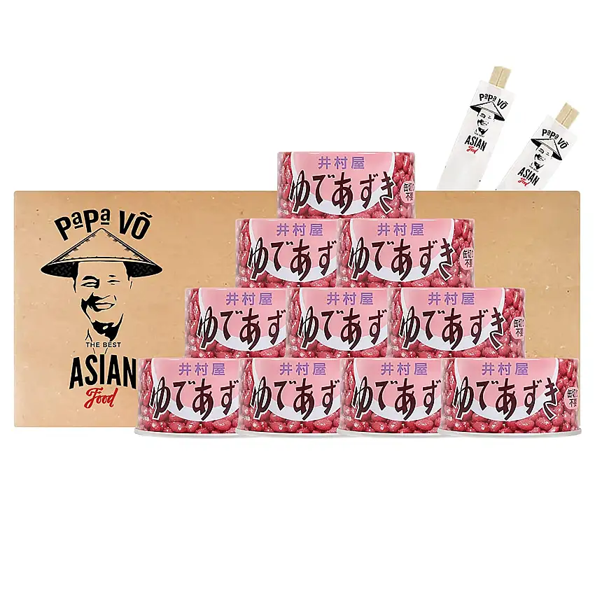 Imuraya Yudeazuki Japanische Rote Bohnen gekocht süss 10x200g Papa Vo