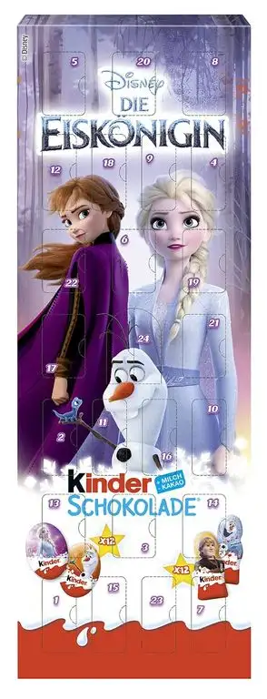 kinder Schokolade gefüllte Figuren Adventskalender, Sortiert, 1er Pack (1 x 204 g),