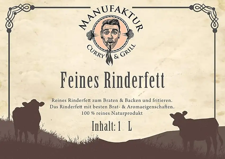 1 L Rinderfett zum backen und braten