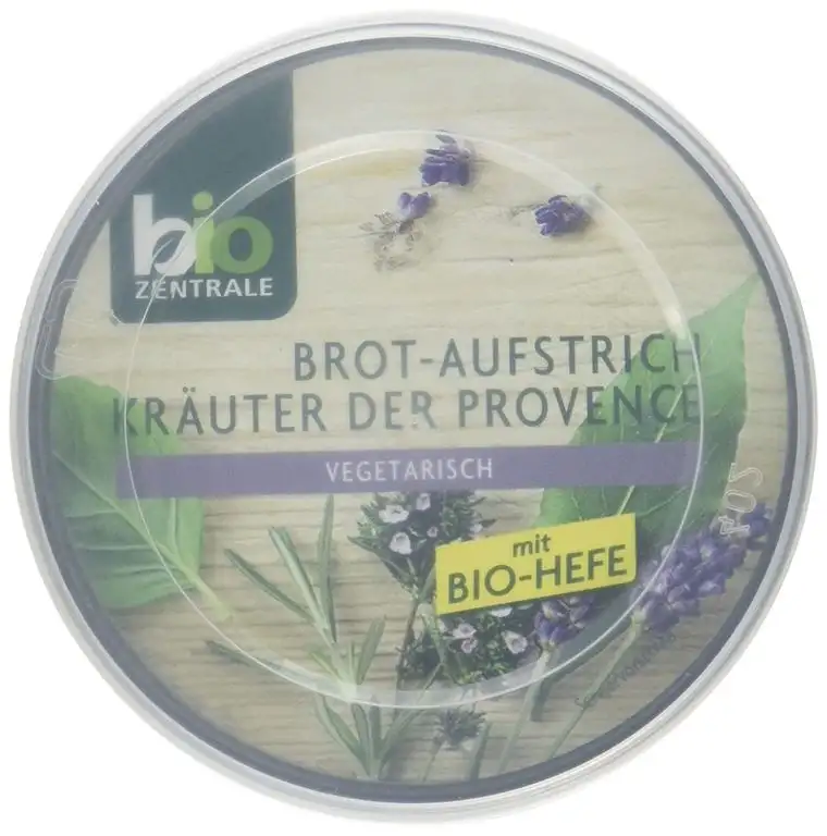 biozentrale Brotaufstrich Kräuter der Provence, 6er Pack (6 x 125 g)