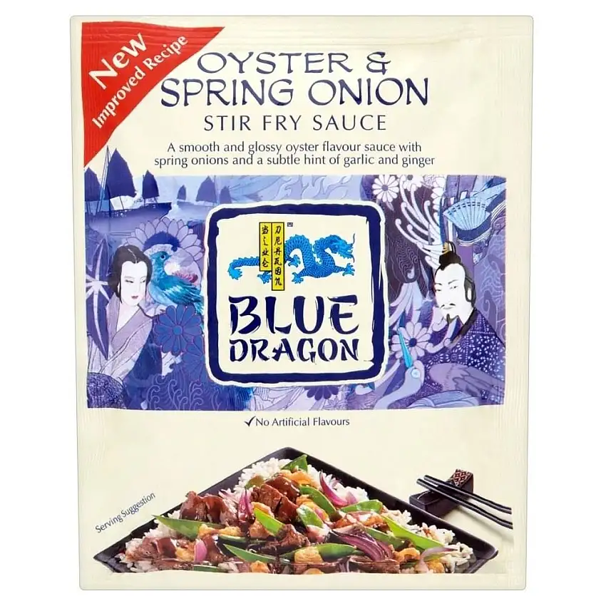 Blue Dragon Stir Fry Sauce - Oyster & Frühlingszwiebeln (120g) - Packung mit 6