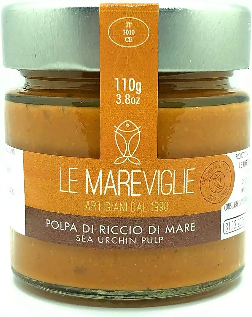 Le Mareviglie - Seeigel - Pulpe - Handgefertigt in Sardinien, Italien - Kaviar des Mittelmeers - 110g