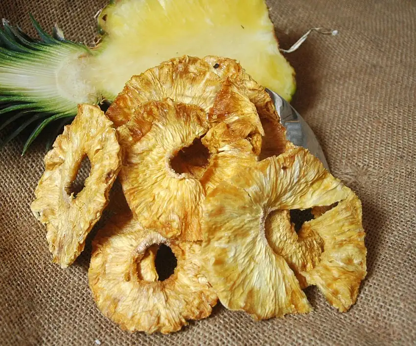 Naturix24 – Ananasringe ungezuckert, ungeschwefelt – 1 Kg Beutel
