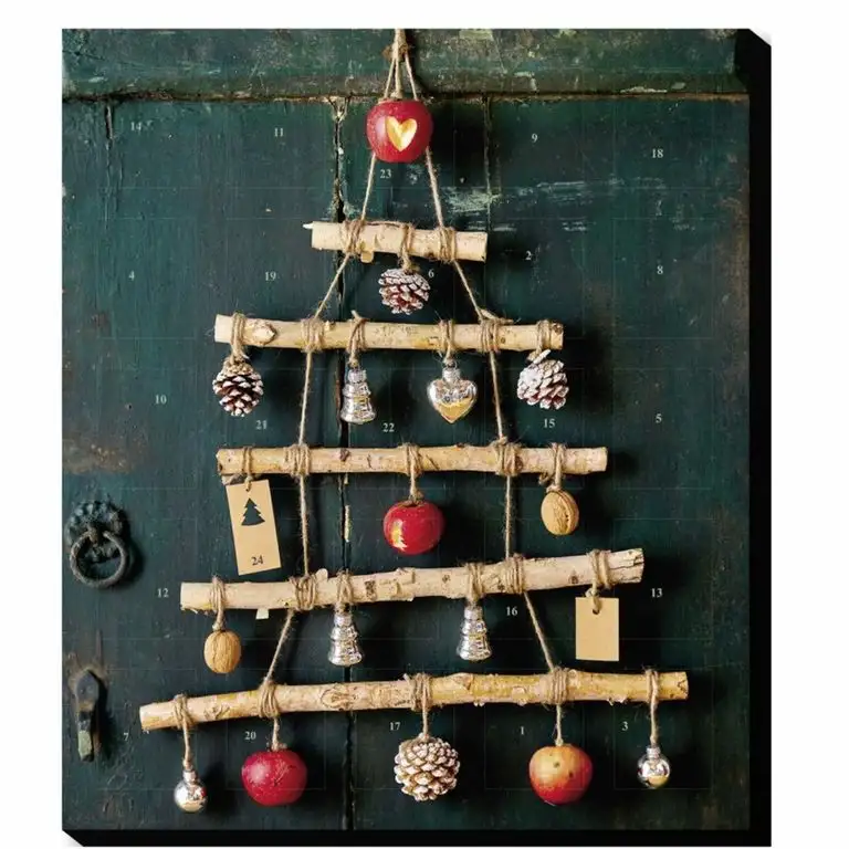 Riegelein Adventskalender Weihnachtsbaum Kalender 37 x 42 cm 1er Pack (1 x 200g)