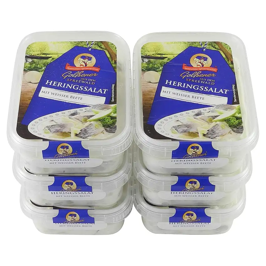 Heringssalat mit weißer Beete 6er Set (6 Packungen à 200 g)