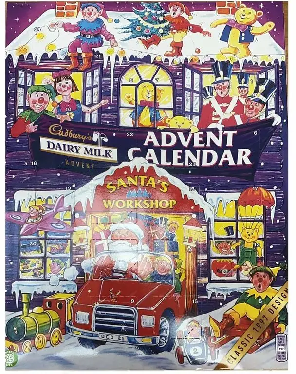 Cadbury Molkereimilch Retro Classic 1994 Design Adventskalender 90g