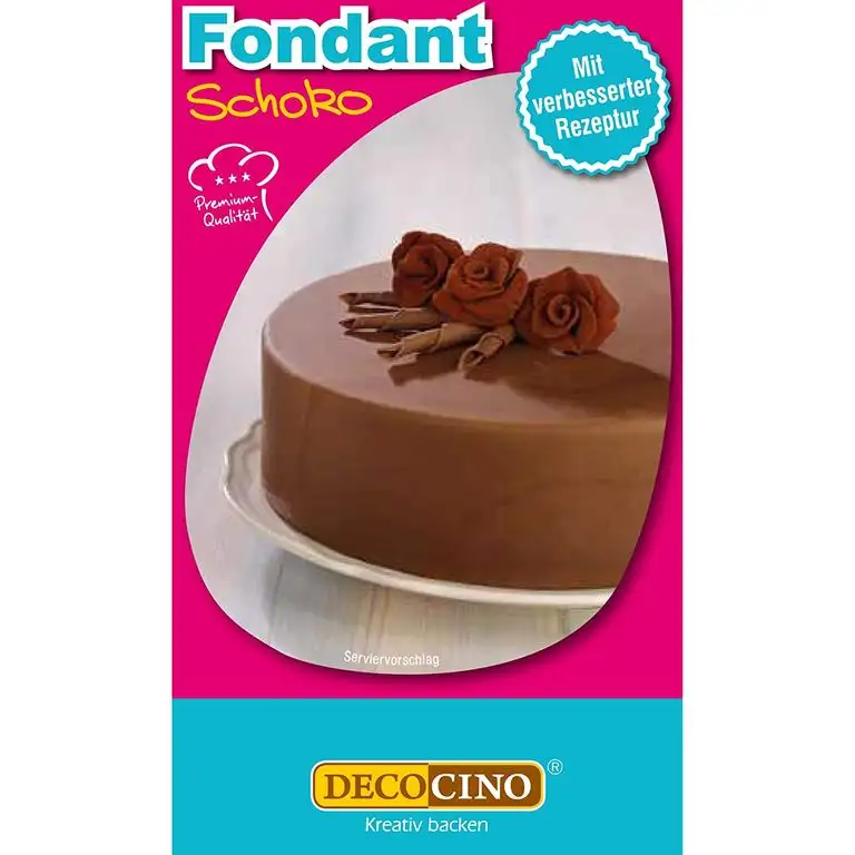 Dekoback Rollfondant Schoko, 1er Pack (1 x 250 g)
