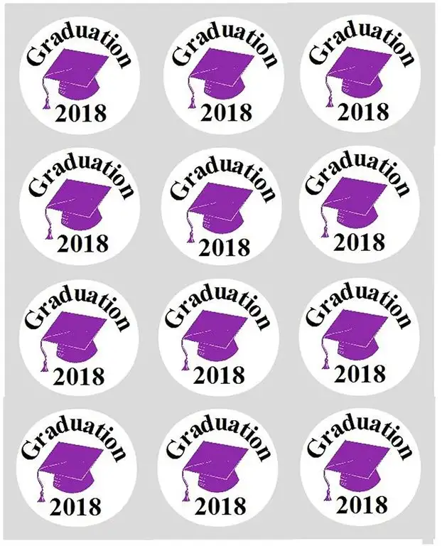 12 Graduierung Girl reispapier märchen / becher kuchen 40mm cake topper vorschnitt deko