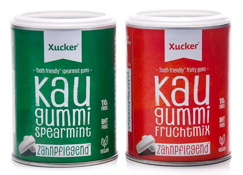 Xucker - 2er Kaugummi-Set - Spearmint und Fruchtmix (2 x 100 g)