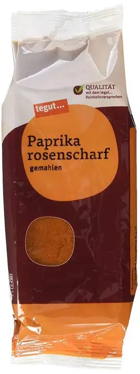 tegut... Paprika rosenscharf gemahlen Gewürz, 1 x 70 g