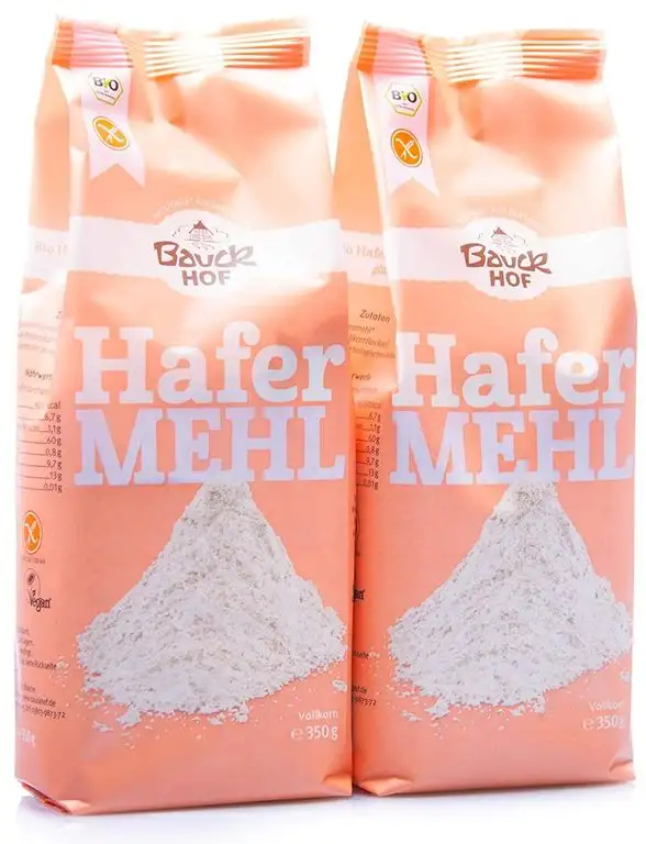 Bauckhof Bio Bauckhof Bio Hafermehl, Vollkorn, glutenfrei (2 x 350 gr)