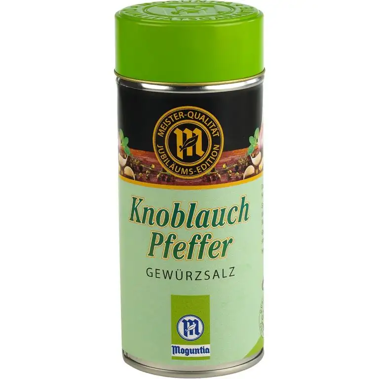Knoblauch Peffer, Gewürzsalz - Moguntia 1er Pack 135g