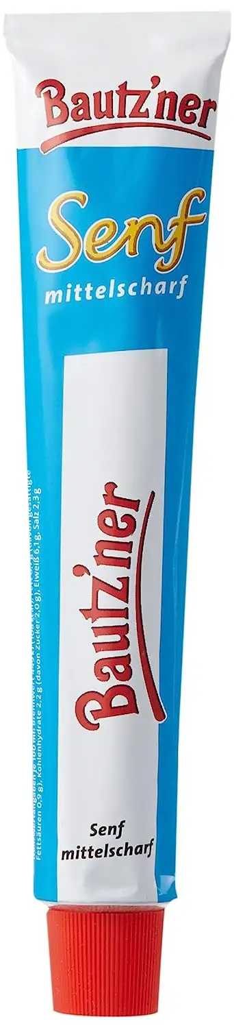 BAUTZ'NER Mittelscharfer Senf, 10er Pack (10 x 100 ml)