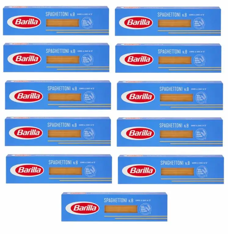 Barilla Vermicelli No. 8 Teigwaren aus Hartweizengrieß 11 x 500g = 5500g