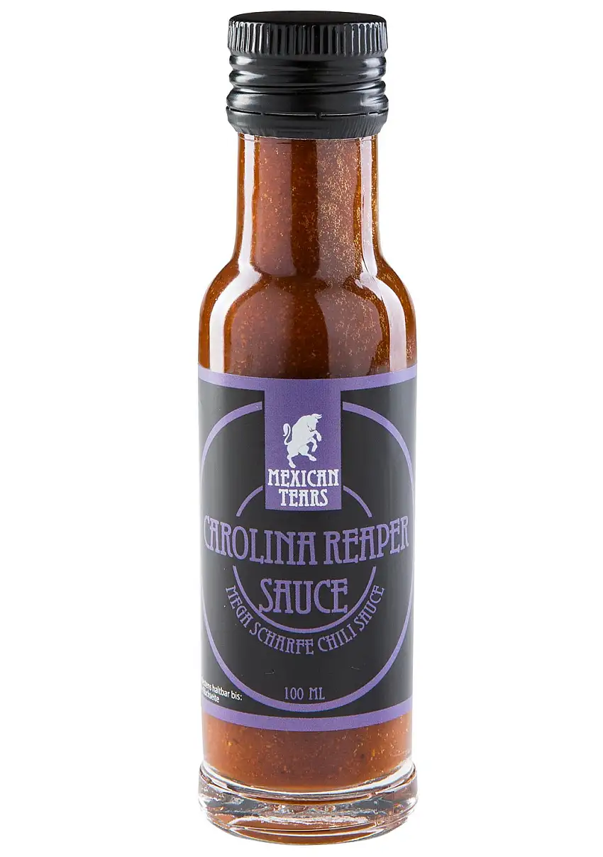 Mexican Tears® - Carolina Reaper Sauce, scharfe Sauce aus den schärfsten Chilis der Welt [100ml Chilisauce]