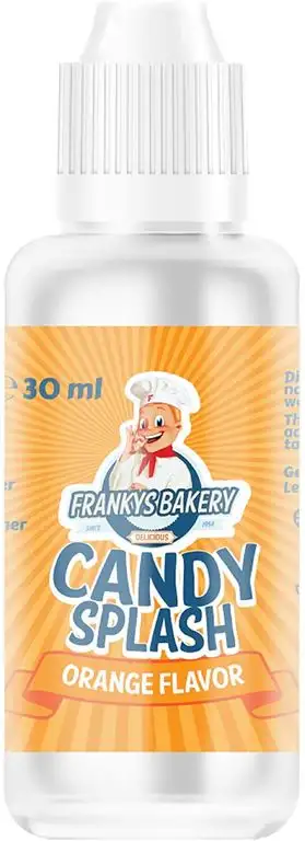 Frankys Bakery CANDY SPLASH - Kalorienfreies Aroma Flüssiges Lebensmittelaroma Diät - 30 ml (Orange)