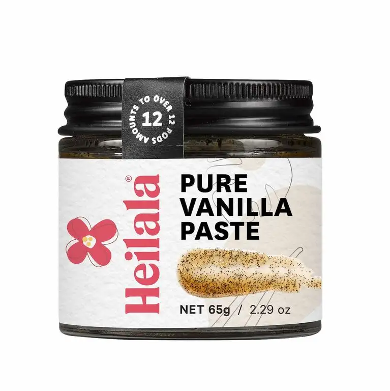 Heilala Vanilleschotenpaste, 65g - Perfekt zum Backen, handverlesene & ethisch einwandfrei gewonnene reine Vanille aus Polynesien (Pure Vanilla Paste)
