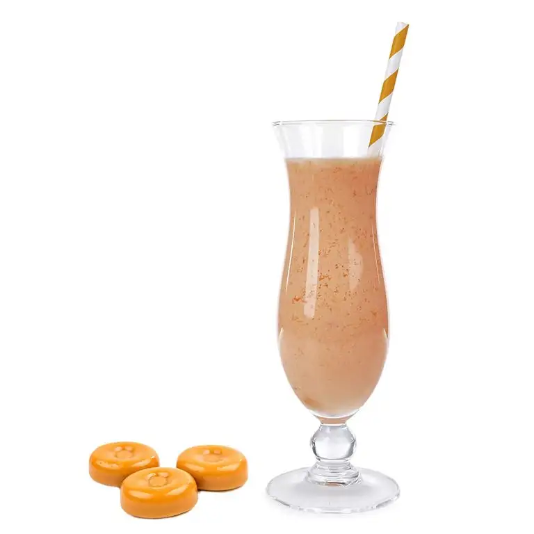 Toffee Molkepulver Luxofit mit L-Carnitin Protein angereichert Wellnessdrink Aspartamfrei Molke (333 g)