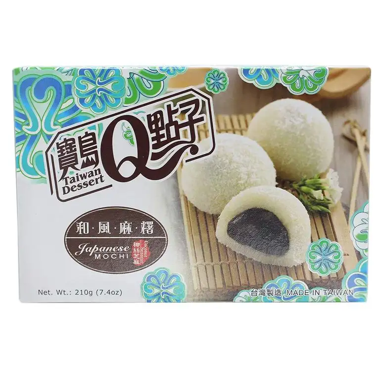 He Fong Mochi mit Sesamfüllung und Kokosflocken aussenrum 210g