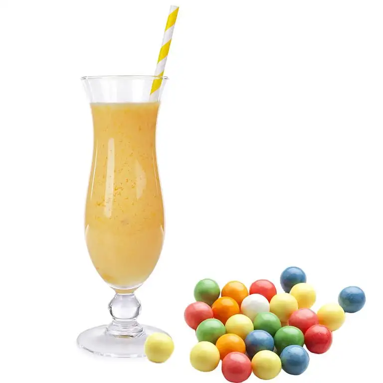 Bubble Gum Gelb Geschmack Milchshake Pulver Gino Gelati zum Milchshakes selber machen (1 kg)