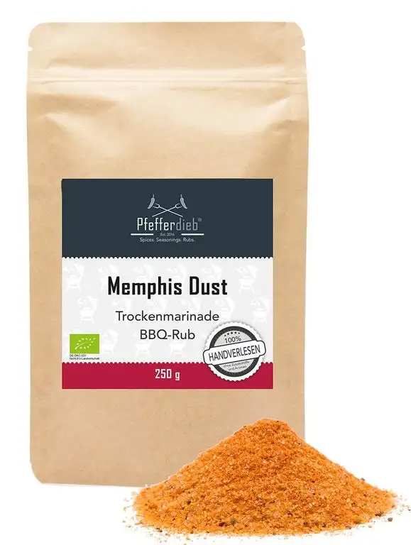 MEMPHIS DUST by Pfefferdieb® - BBQ Rub, BIO, 250g