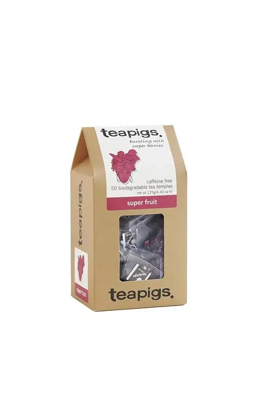 TEAPIGS Super Fruit Tea 125 g (Pack of 1, Total 50 Tea Bags)