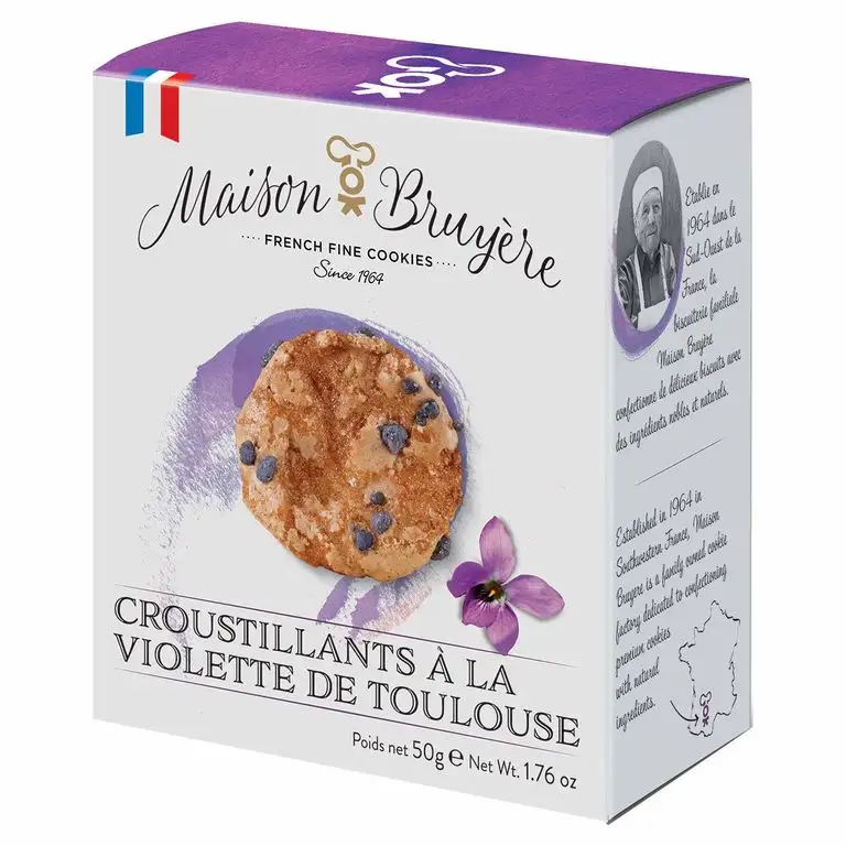 Maison Bruyere Veilchen Crisps aus Frankreich 50g