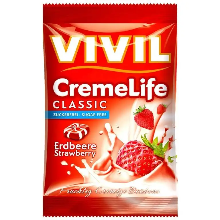 Vivil Creme Life Classic Erdbeere zuckerfrei 110g