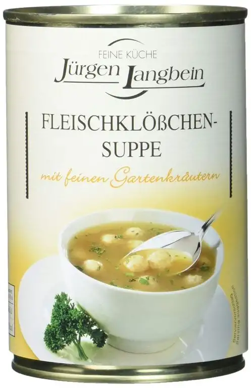 Jürgen Langbein Fleischklösschen-Suppe, 6er Pack (6 x 400 ml)