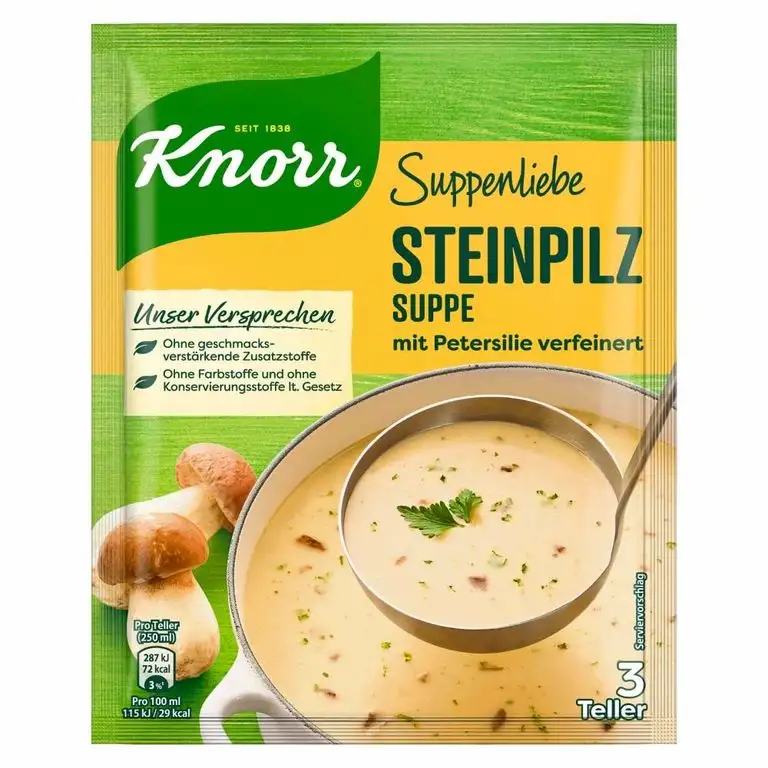 Knorr Suppenliebe Suppe Steinpilz, 10 x 3 Teller (10 x 750 ml)