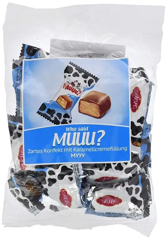 Matroschka Zartes Konfekt mit Karamellcremefüllung MUUU, 4er Pack (4 x 250 g)