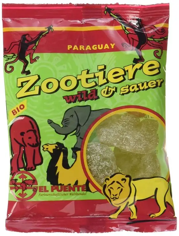 El Puente Zootiere wild & sauer, Bio-Fruchtgummi, 25er Pack (25 x 25 g)