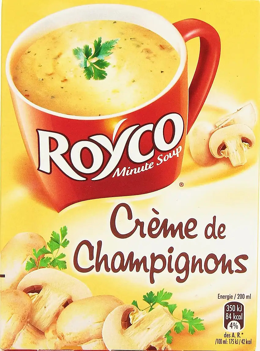 Royco Instant-Suppe Champignon-Creme – 4 Tüten für 200 ml
