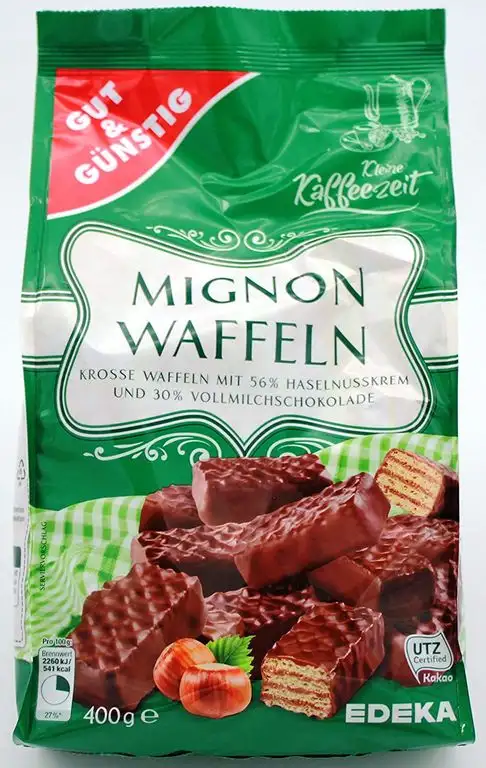 Gut und Günstig Mignon Waffeln, 5er Pack (5 x 400g)