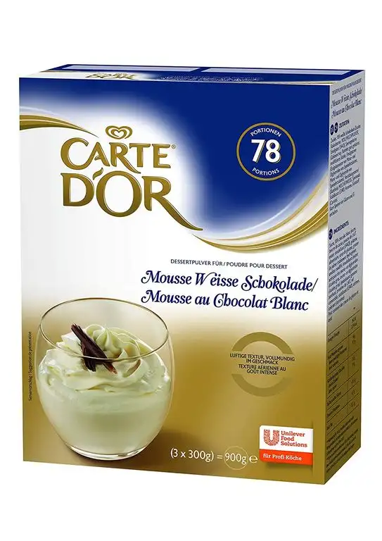 Carte D'Or Mousse weiße Schokolade (Trockenmischung) 6er Pack (6 x 900 g)