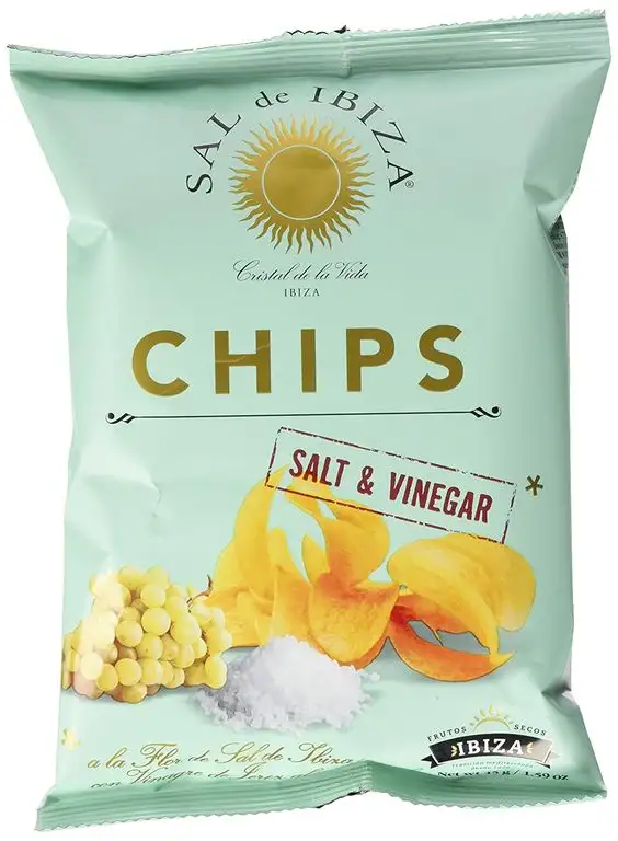 Sal de Ibiza Chips Salt & Vinegar, Kartoffelchips mit Salz und Essig, 3er Pack (3 x 45 g)