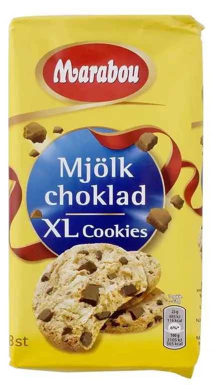 Marabou - Mjölkchoklad XLCookies - 8St