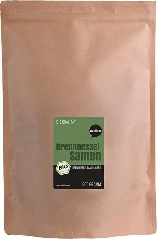 Wohltuer Bio Brennnesselsamen ganz aus qualifizierter europäischer Wildsammlung 300g