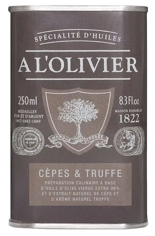 A l'Olivier - Olivenöl mit Steinpilzen & Trüffel - 25 cl