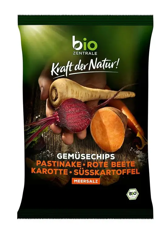 biozentrale Gemüse Chips, 6er Pack (6 x 90 g)