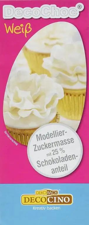 Dekoback Decocino DecoChoc weiß - Modellier-Zuckermasse, 1er Pack (1 x 200 g)