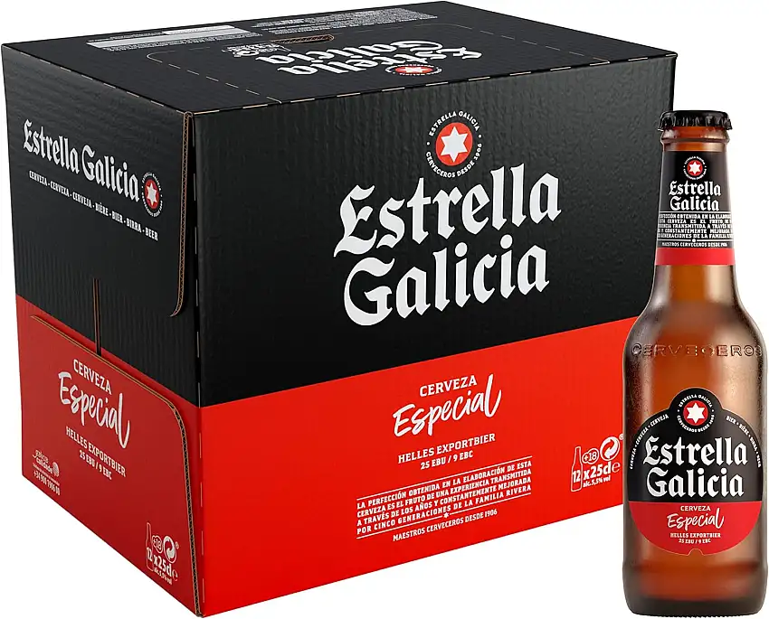 Bier Estrella Galicia 12x25cl (Box 12 Flaschen)