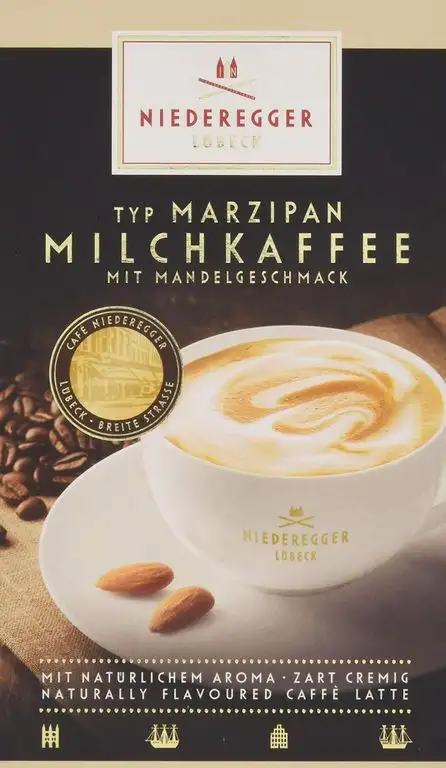 Niederegger Marzipan-Milchkaffee, 10 Portionsbeutel, 2er Pack (2 x 200 g)