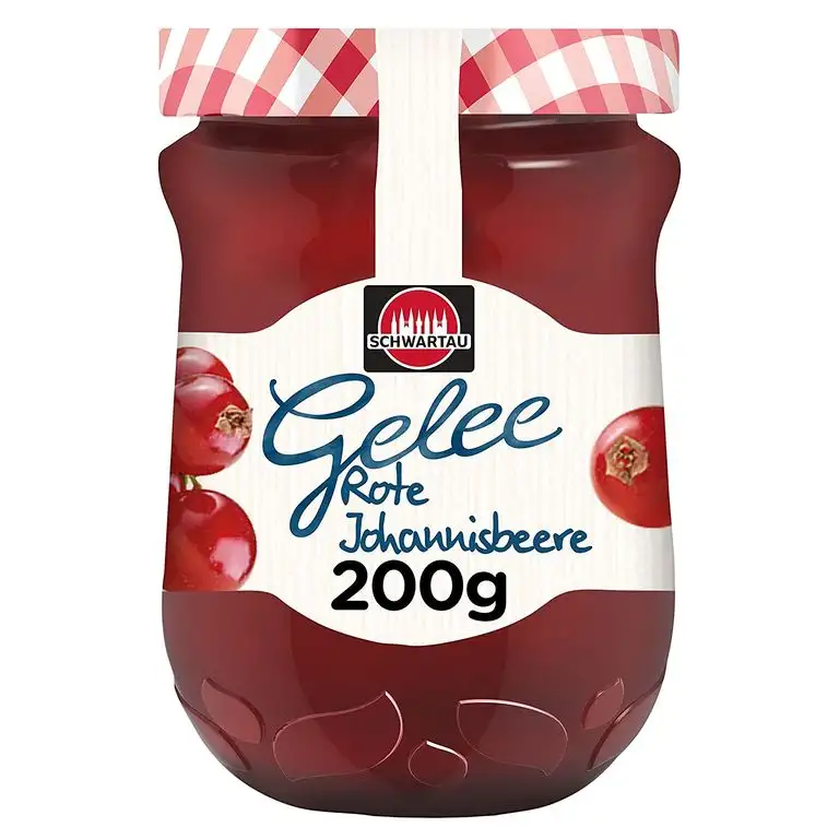 Schwartau Gelee nach Hausfrauenart Rote Johannisbeere, 6er Pack (6 x 200 g)