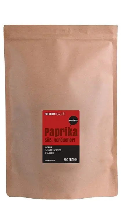 Wohltuer Premium Paprikapulver geräuchert süß gemahlen | Smoked Paprika 300g